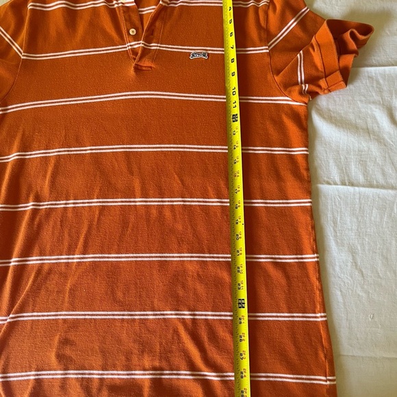 Le Tigre Polo Orange White Striped Shirt sku020 - Picture 4 of 8